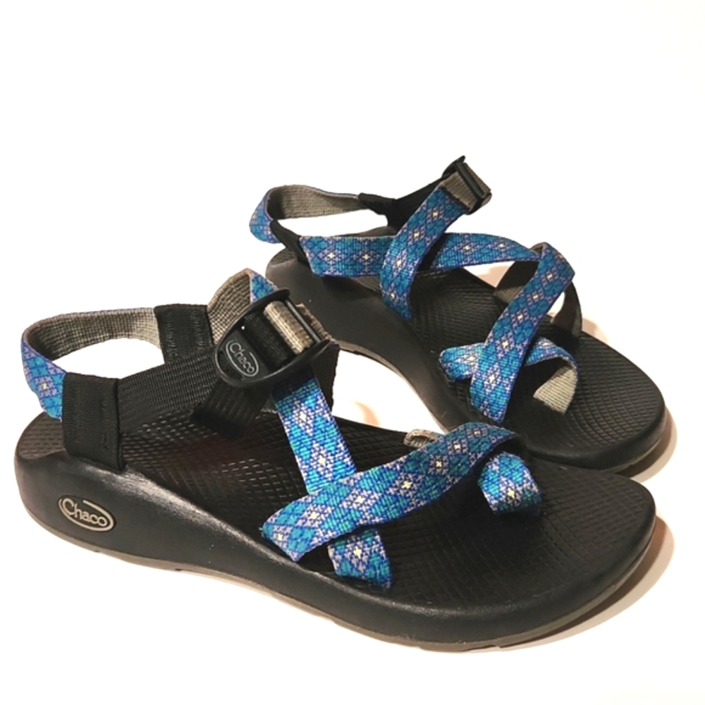 Chaco Z/Cloud 2 Trace Eclipse Blue Sport Hiking Classic Sandal Size 8